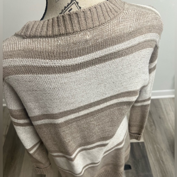 Y2k Long Striped Cardigan with Pockets! - Picture 4 of 15